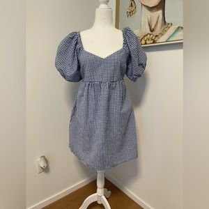 Old navy gingham dress size s EUC
